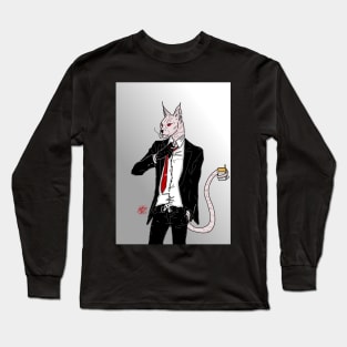 mafia cat Long Sleeve T-Shirt